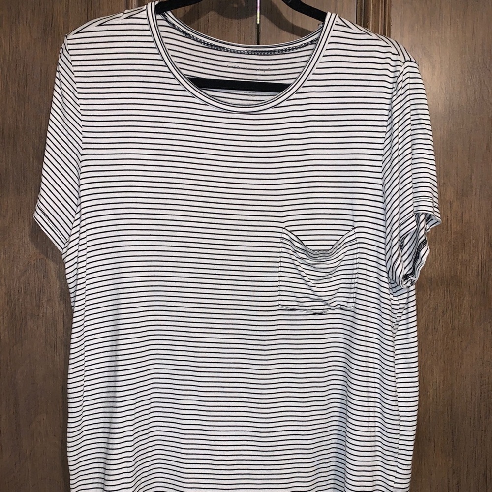 Black and White Striped Shirt